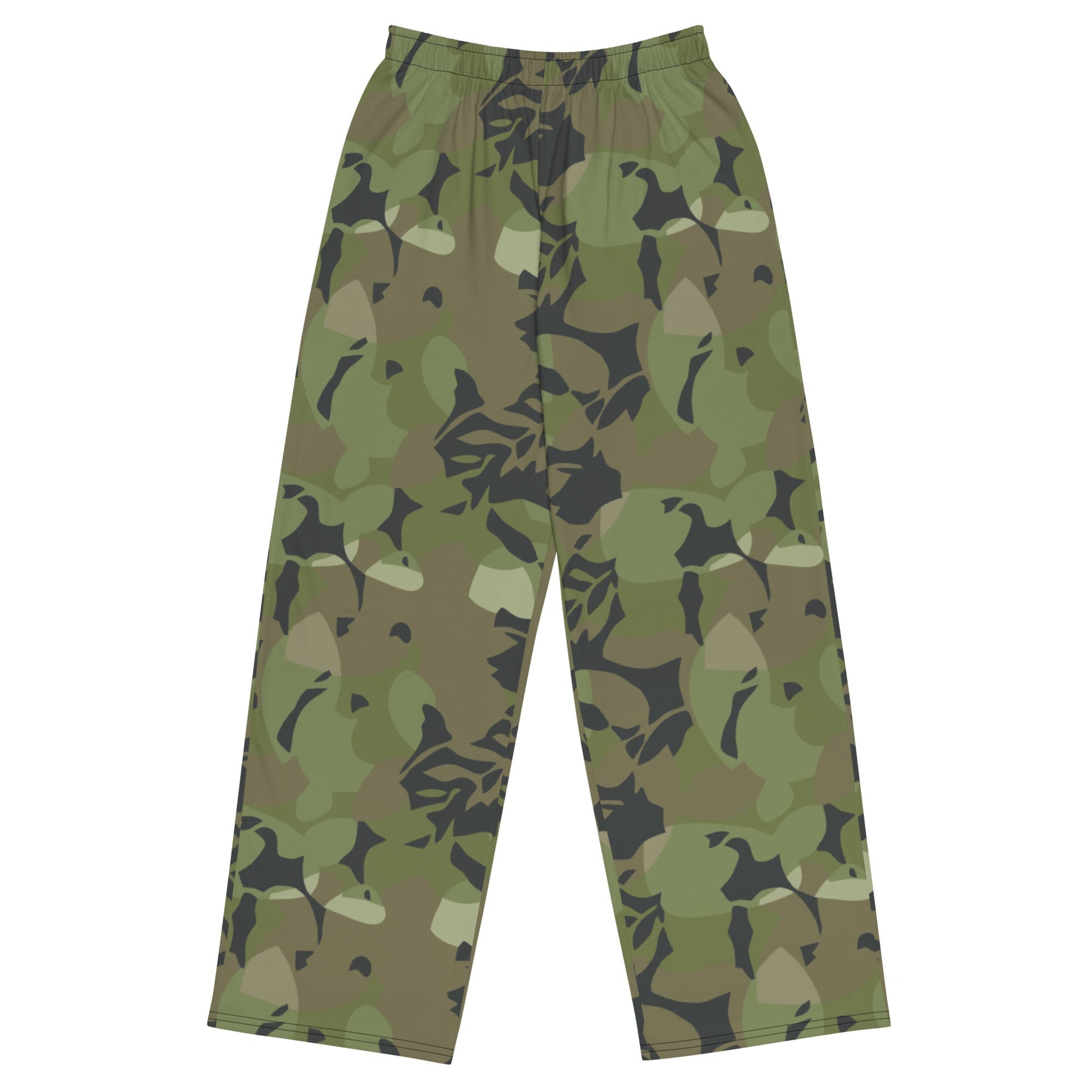 Cuban Elm Leaf Special Troops CAMO unisex wide leg pants 2XS Wide Pants