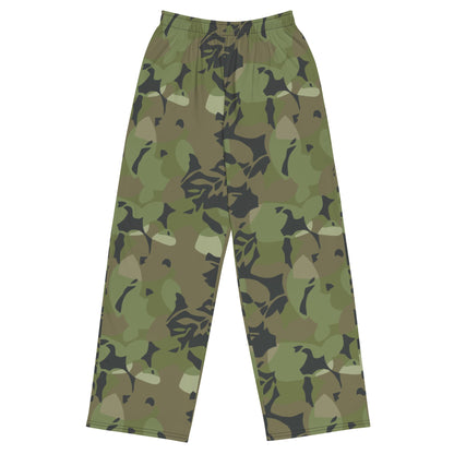 Cuban Elm Leaf Special Troops CAMO unisex wide leg pants 2XS Wide Pants