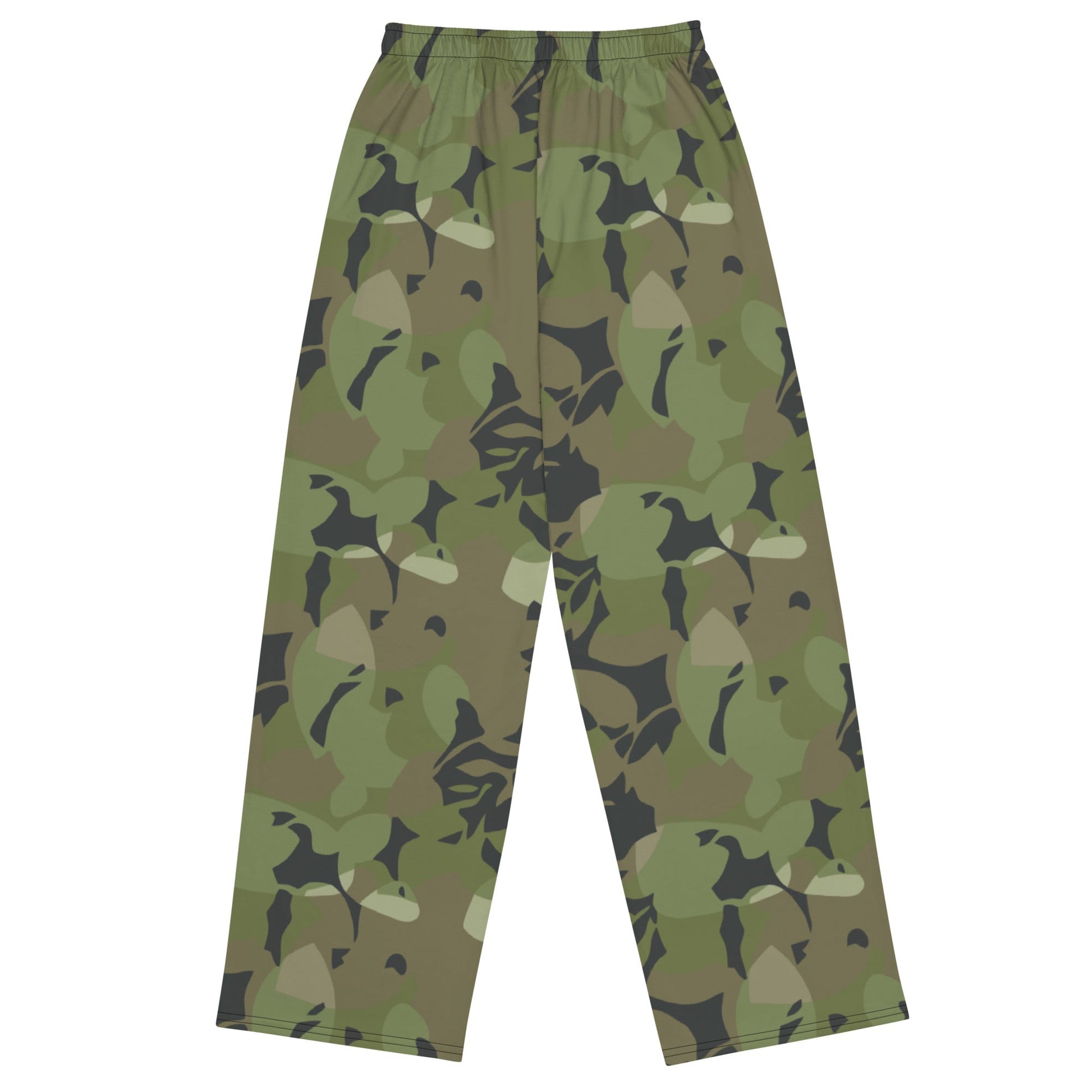 Cuban Elm Leaf Special Troops CAMO unisex wide leg pants Wide Pants