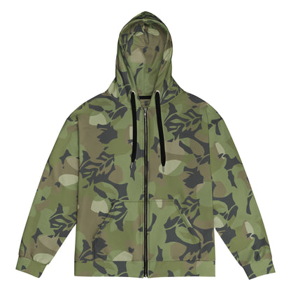 Cuban Elm Leaf Special Troops CAMO Unisex zip hoodie 2XS Zip Hoodies