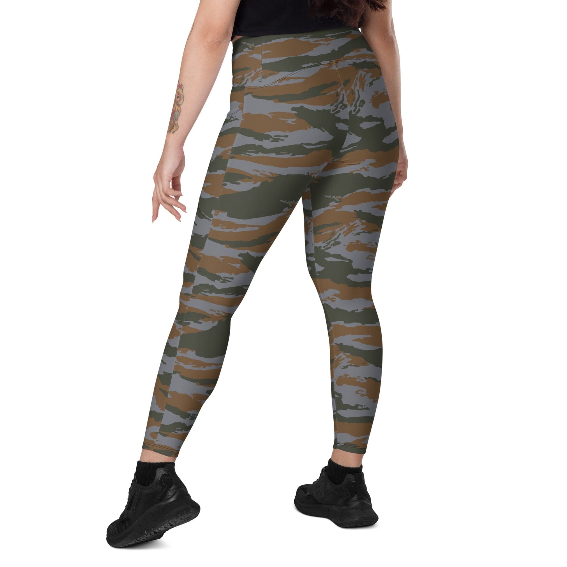 Cuban Lizard CAMO Leggings with pockets - Womens With Pockets