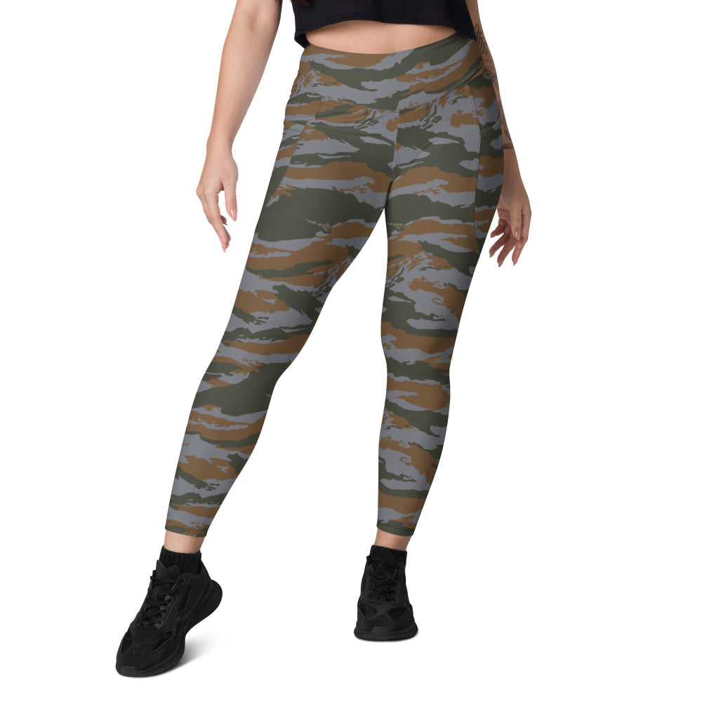 Cuban Lizard CAMO Leggings with pockets - Womens With Pockets