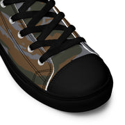 Lizard Cuban Jungle CAMO Mens High-Top Canvas Shoes