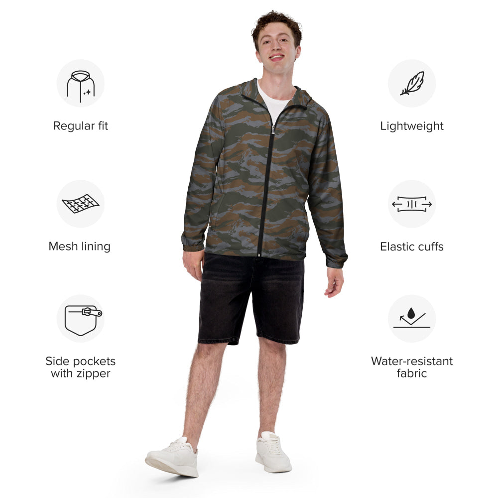 Cuban Lizard CAMO Men’s windbreaker - Mens Windbreaker