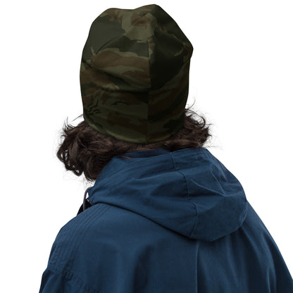 Cuban Lizard Olive CAMO Beanie