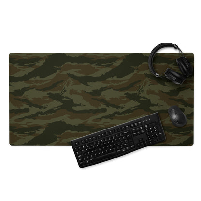 Cuban Lizard Olive CAMO Gaming mouse pad - 36″×18″ - Mouse Pad