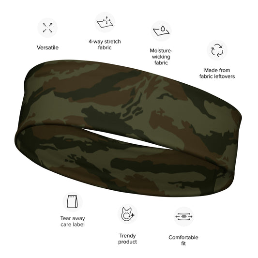 Cuban Lizard Olive CAMO Headband - M