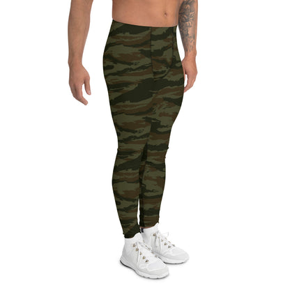 Cuban Lizard Olive CAMO Men’s Leggings - Mens