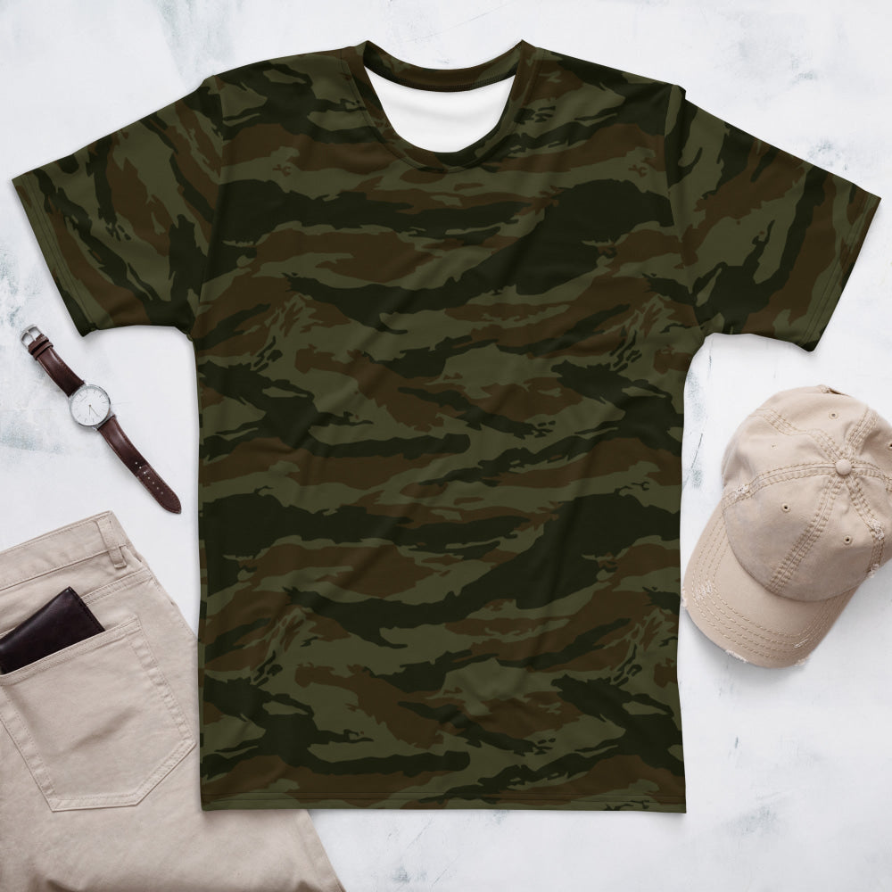 Cuban Lizard Olive CAMO Men’s t-shirt - XS - Mens T-Shirt