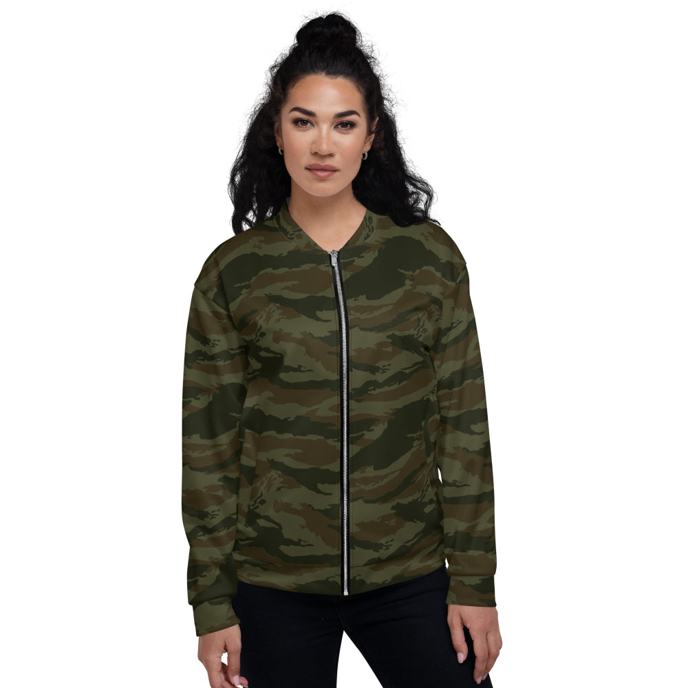 Cuban Lizard Olive CAMO Unisex Bomber Jacket