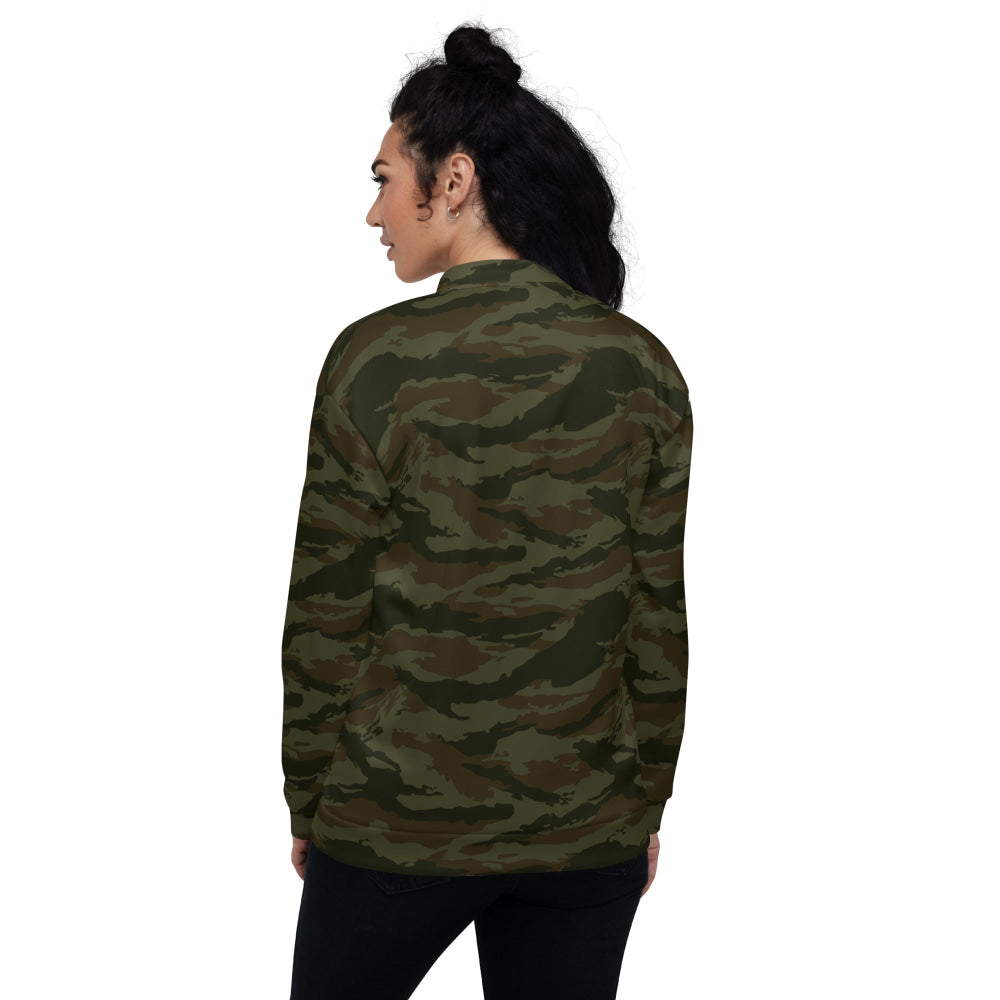 Cuban Lizard Olive CAMO Unisex Bomber Jacket