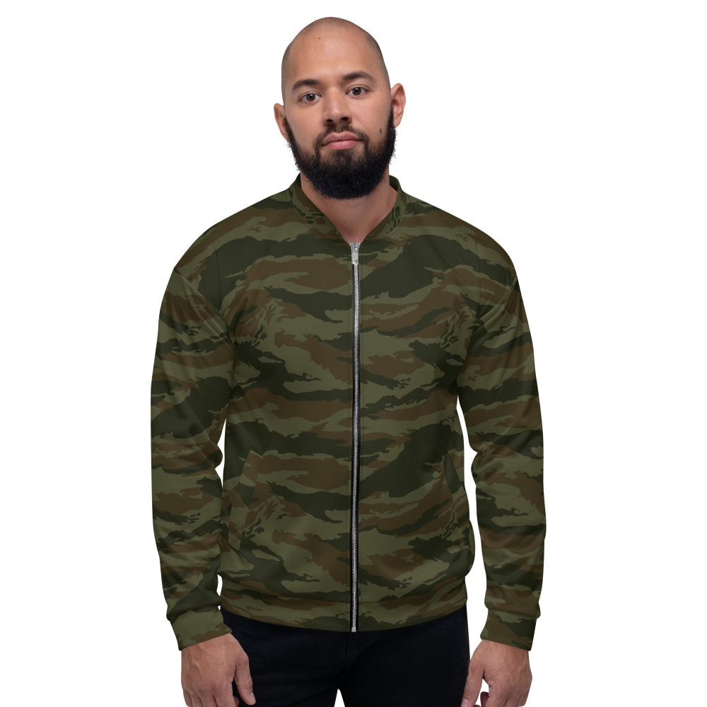 Cuban Lizard Olive CAMO Unisex Bomber Jacket