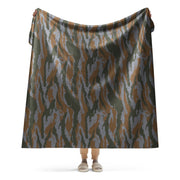 Lizard Cuban Jungle CAMO Sherpa Blanket - 60″×80″