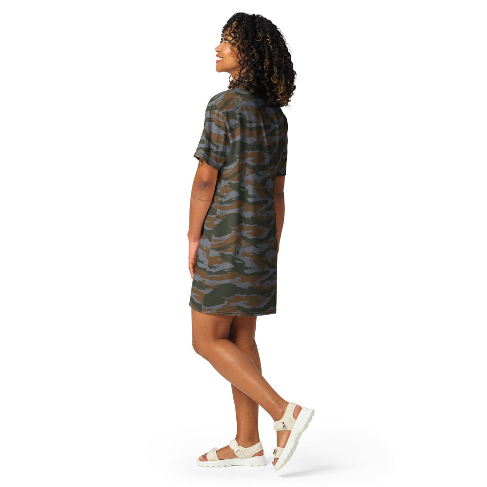 Cuban Lizard CAMO T-shirt dress - Womens T-Shirt Dress