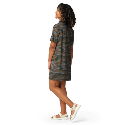 Cuban Lizard CAMO T-shirt dress - Womens T-Shirt Dress