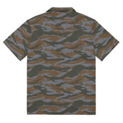 Lizard Cuban Jungle CAMO Unisex Short-Sleeve Button Shirt - Button-Up