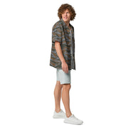 Lizard Cuban Jungle CAMO Unisex Short-Sleeve Button Shirt - Button-Up