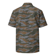 Lizard Cuban Jungle CAMO Unisex Short-Sleeve Button Shirt - Button-Up