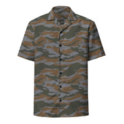 Lizard Cuban Jungle CAMO Unisex Short-Sleeve Button Shirt - Button-Up