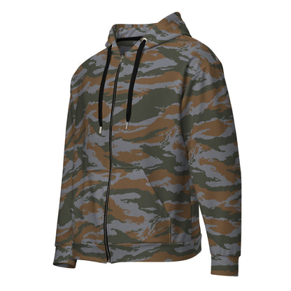 Cuban Lizard CAMO Unisex zip hoodie - 2XS - Zip Hoodie