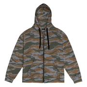 Lizard Cuban Jungle CAMO Unisex Zip Hoodie - 2XS