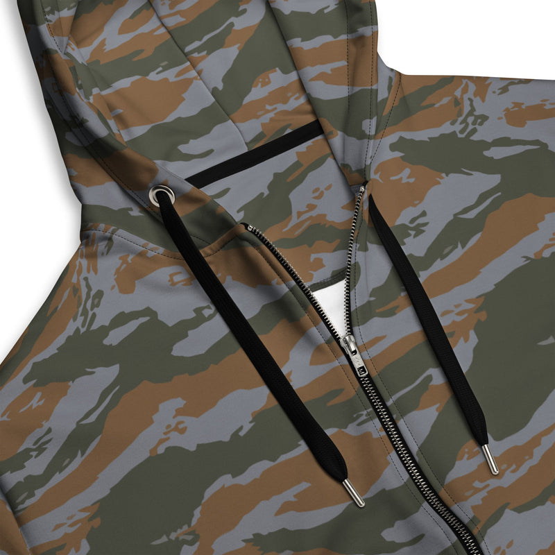 Lizard Cuban Jungle CAMO Unisex Zip Hoodie