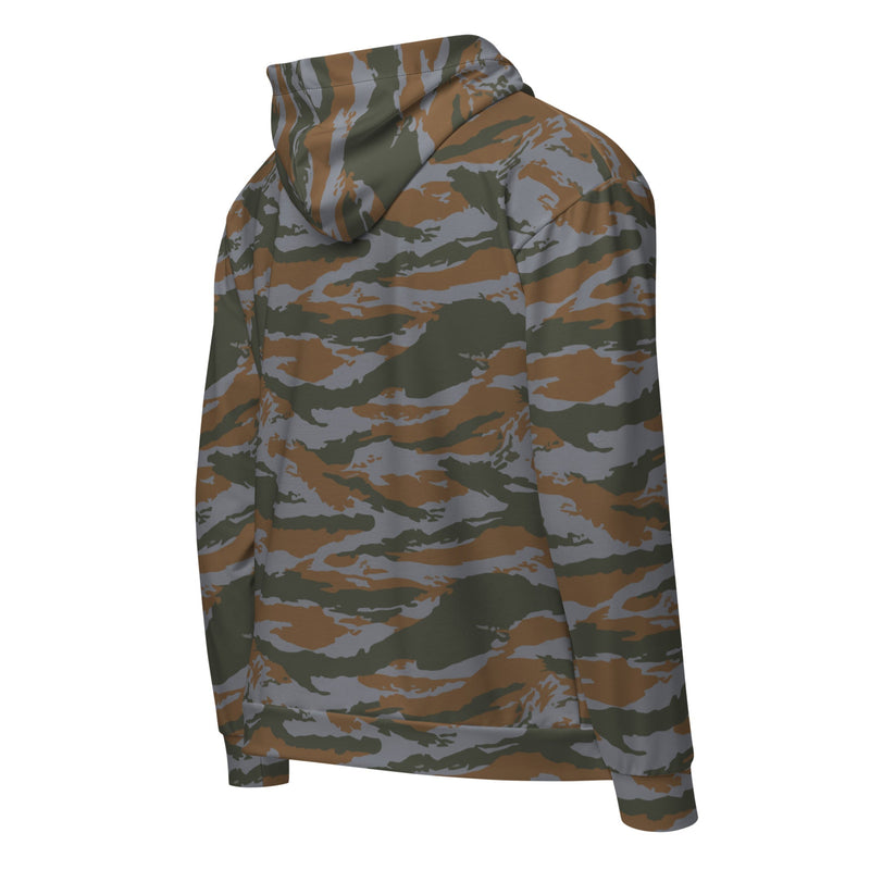 Lizard Cuban Jungle CAMO Unisex Zip Hoodie