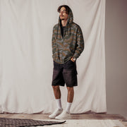 Lizard Cuban Jungle CAMO Unisex Zip Hoodie