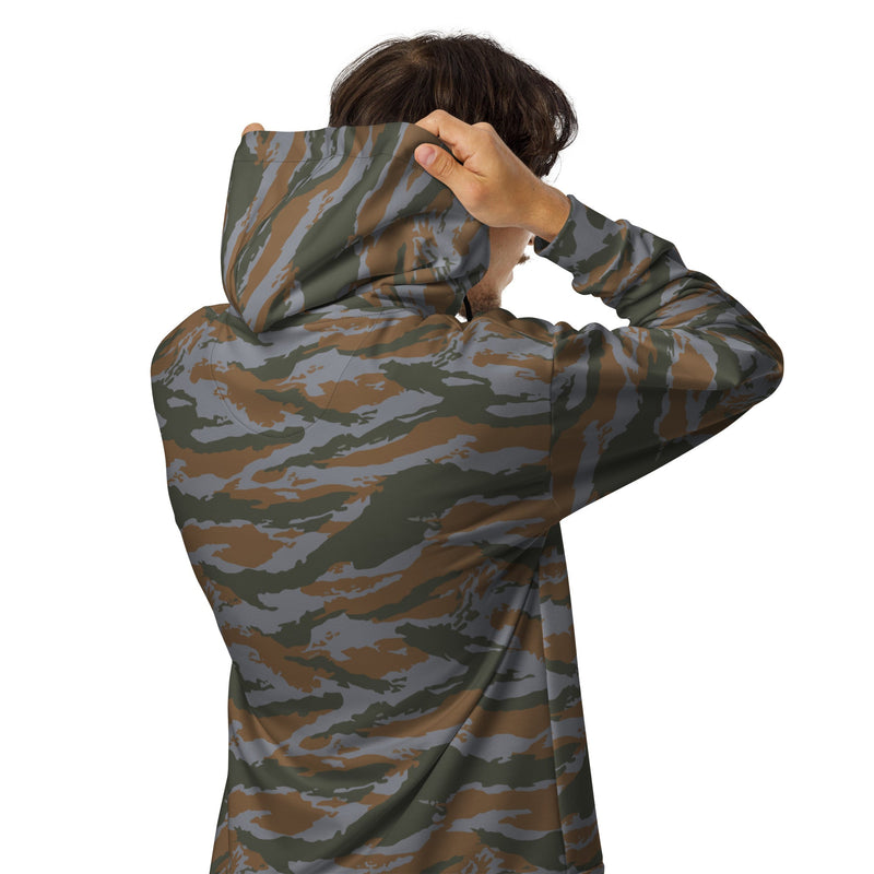Lizard Cuban Jungle CAMO Unisex Zip Hoodie