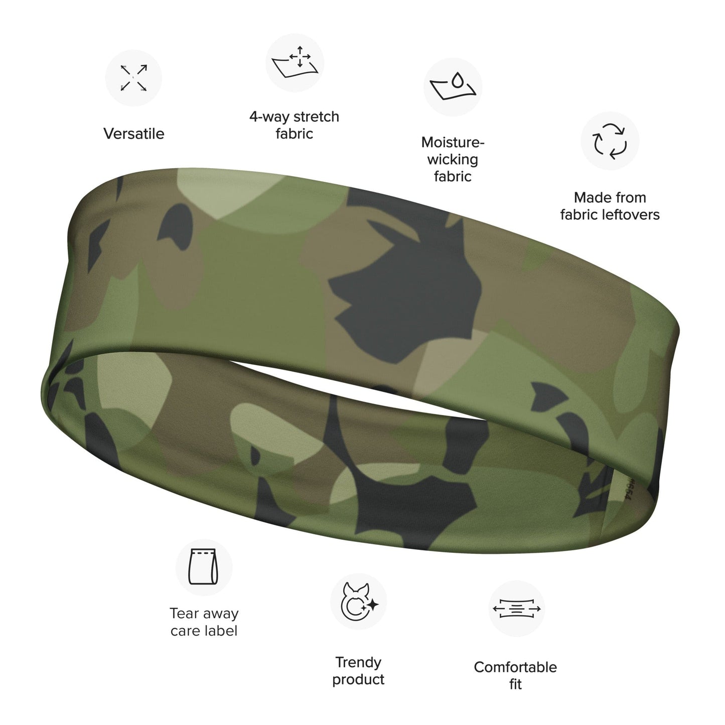 Cuban Special Troops Elm Leaf CAMO Headband - M