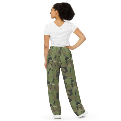 Cuban Special Troops Elm Leaf CAMO unisex wide-leg pants - Unisex Wide-Leg Pants