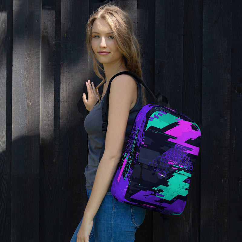 Cyberveil Iridescent Glitch CAMO Backpack - Bag