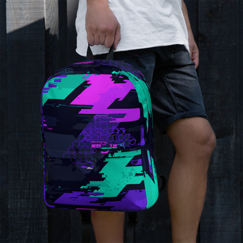 Cyberveil Iridescent Glitch CAMO Backpack - Bag
