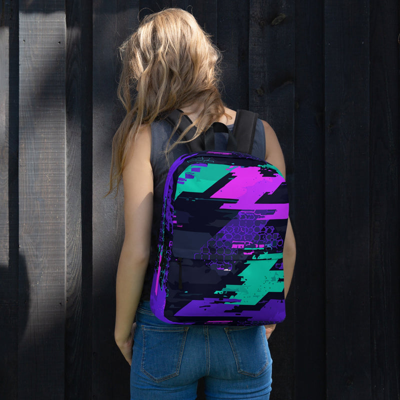 Cyberveil Iridescent Glitch CAMO Backpack - Bag