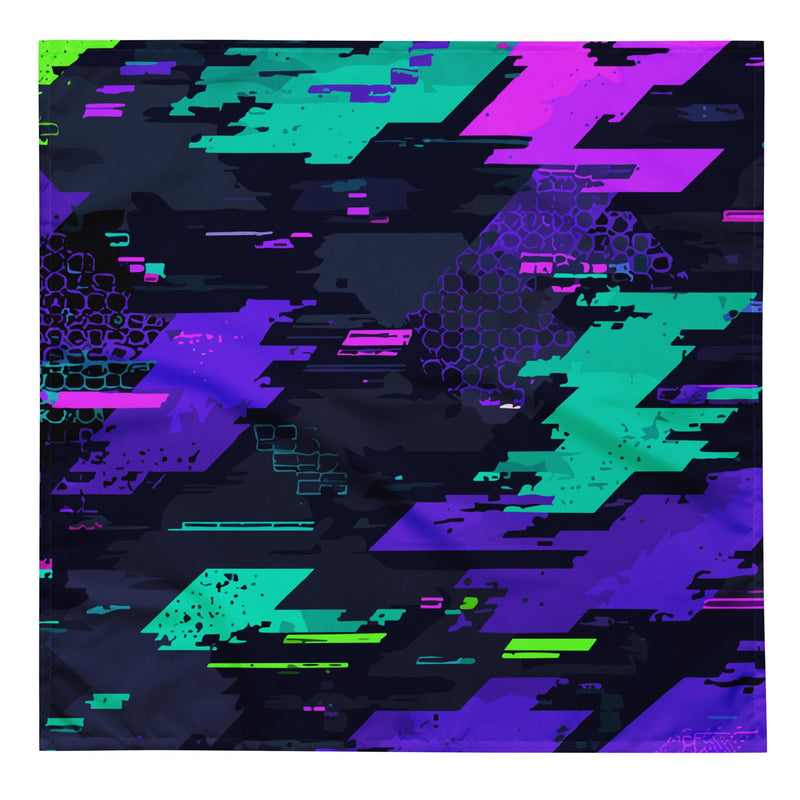 Cyberveil Iridescent Glitch CAMO Bandana - L - Head