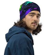 Cyberveil Iridescent Glitch CAMO Beanie - Head
