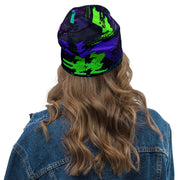 Cyberveil Iridescent Glitch CAMO Beanie - Head
