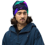 Cyberveil Iridescent Glitch CAMO Beanie - Head
