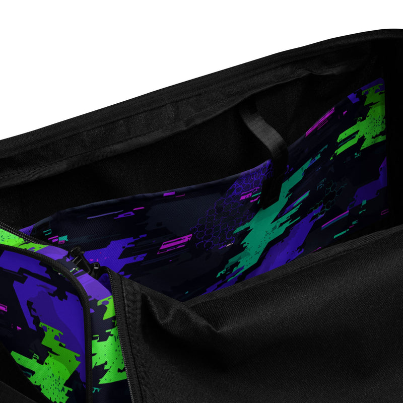 Cyberveil Iridescent Glitch CAMO Duffle Bag