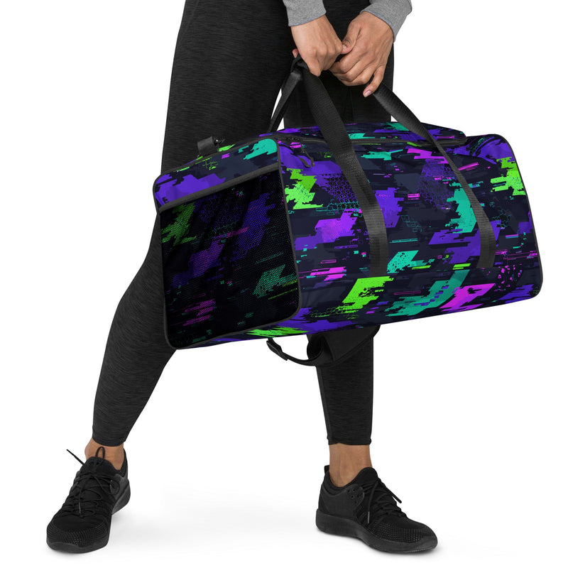 Cyberveil Iridescent Glitch CAMO Duffle Bag