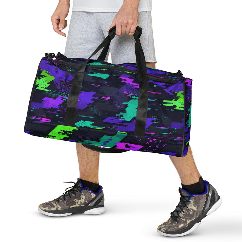 Cyberveil Iridescent Glitch CAMO Duffle Bag