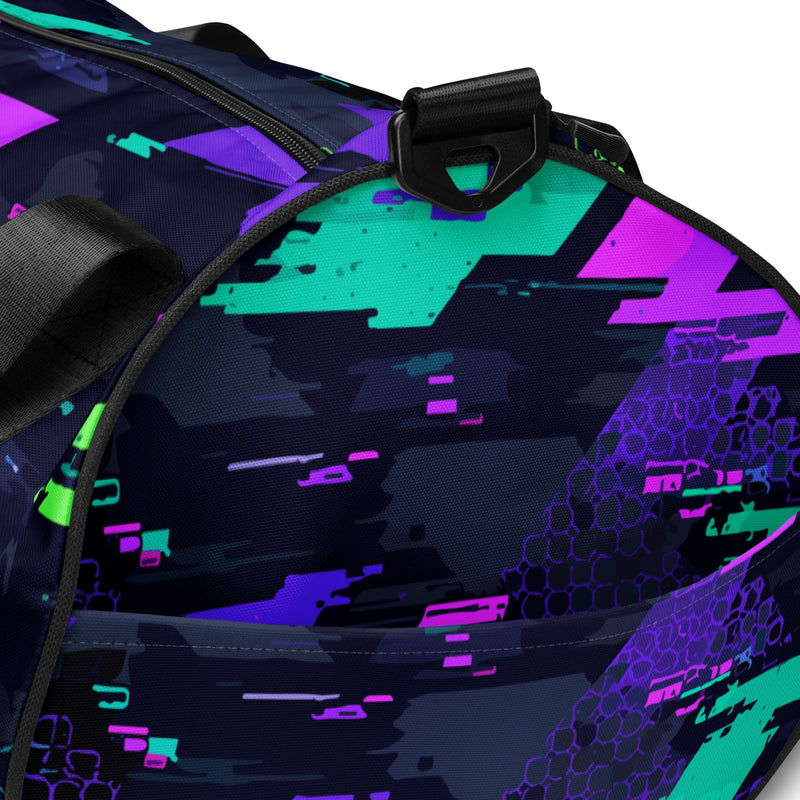 Cyberveil Iridescent Glitch CAMO Gym Bag