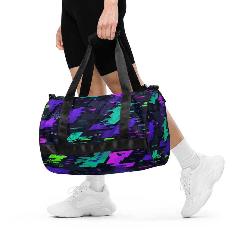 Cyberveil Iridescent Glitch CAMO Gym Bag