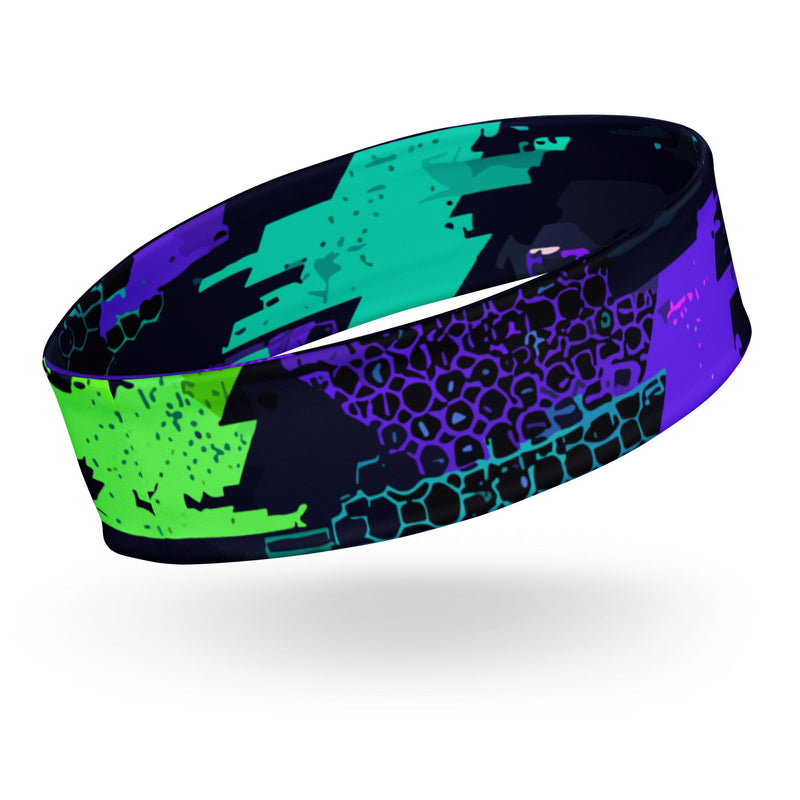 Cyberveil Iridescent Glitch CAMO Headband - Head