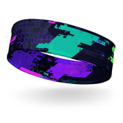 Cyberveil Iridescent Glitch CAMO Headband - Head