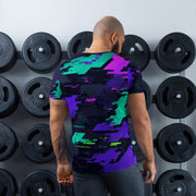 Cyberveil Iridescent Glitch CAMO Mens Athletic T-Shirt - Shirt