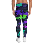 Cyberveil Iridescent Glitch CAMO Mens Leggings - Men