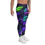Cyberveil Iridescent Glitch CAMO Mens Leggings - Men