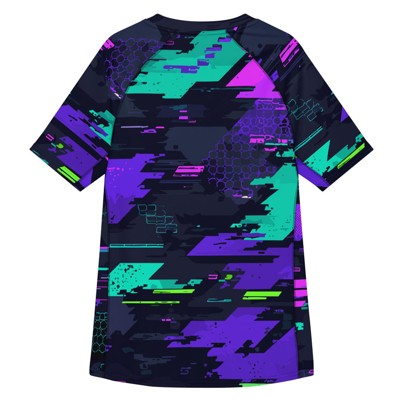 Cyberveil Iridescent Glitch CAMO men’s rash guard