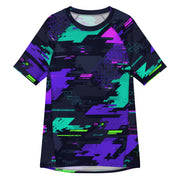 Cyberveil Iridescent Glitch CAMO men’s rash guard - 2XS